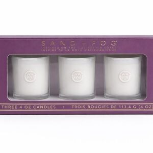 Sand + Fog White Ocean Votive Candle Set